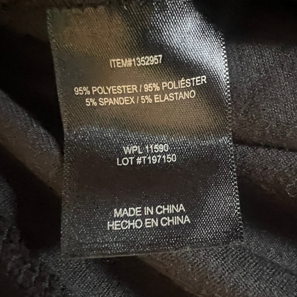 32 Degrees Heat Black Velour Long Sleeve Sweatshirt‎ Pullover Women's XXL Cozy - Picture 6 of 7